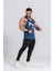 Erkek Spor Atleti | Stringer | Workout Tanktop | Indigo | Wolf Serisi 4