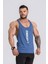 Erkek Spor Atleti Ince Askılı | Indigo | Stringer | Workout Tanktop | 1