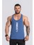 Erkek Spor Atleti Ince Askılı | Indigo | Stringer | Workout Tanktop | 2