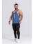 Erkek Spor Atleti Ince Askılı | Indigo | Stringer | Workout Tanktop | 4