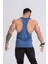 Erkek Spor Atleti Ince Askılı | Indigo | Stringer | Workout Tanktop | 5