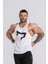 Erkek Spor Atleti | Stringer | Workout Tanktop | Krem | Wolf Serisi 1