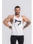 Erkek Spor Atleti | Stringer | Workout Tanktop | Krem | Wolf Serisi 2