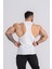 Erkek Spor Atleti | Stringer | Workout Tanktop | Krem | Wolf Serisi 3