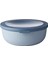 - Multi Bowl Cirqula Round - Kapaklı Saklama Kabı - Buzdolabı, Mikrodalga Fırın ve Saklama Kabı Olarak Hava Geçirmez Saklama Kutusu Olarak Uygundur - 1250 ml - Nordic Blue 1