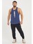 Spor Atleti | Stringer | Workout Tanktop | Indigo | Comfortable Serisi 2