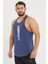 Spor Atleti | Stringer | Workout Tanktop | Indigo | Comfortable Serisi 3