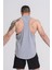 Spor Atleti | Stringer | Workout Tanktop | Gri | Comfortable Serisi 3