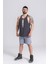 Spor Atleti | Stringer | Workout Tanktop | Füme | Comfortable Serisi 2