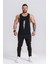 Spor Atleti | Stringer | Workout Tanktop | Siyah | Comfortable Serisi 2