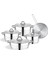 Tencere Tava Seti 9 Parça Aster (16CM-20CM-24-24-24CM ) GORGEL.0982 G317 3170 1