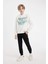 Erkek Çocuk Baskılı Kapüşonlu Sweatshirt C9801A824WN 2