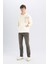 Boxy Fit Kapüşonlu Baskılı Kanguru Cepli Sweatshirt C7050AX24AU 2