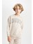 Erkek Çocuk Oversize Geniş Kalıp Bisiklet Yaka Okul Sweatshirt D1645A824AU 3