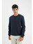 Regular Fit Bisiklet Yaka Kalın Basic Düz Sweatshirt T3777AZ24AU 1