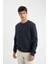 Regular Fit Bisiklet Yaka Kalın Basic Düz Sweatshirt T3777AZ24AU 3