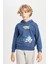 Erkek Çocuk Sonic the Hedgehog Kapüşonlu Sırt Baskılı Sweatshirt C4520A824AU 4