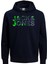 Jack & Jones Erkek Kapüşonlu Logo Baskılı Sweatshirt - Splash 5