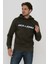 Erkek Logo Baskılı Kapüşonlu Sweatshirt - Minder 1
