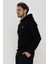 Erkek Kapüşonlu Logo Baskılı Sweatshirt - Island 3