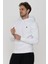 Erkek Kapüşonlu Logo Baskılı Sweatshirt - Island 1