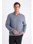 Mavi Regular Fit Polo Yaka Jakarlı Triko Sweatshirt A9785AX24AU 1