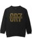 Çocuk Sweatshirt Cristiano Ronaldo Best Footballer Baskılı Siyah Çocuk Sweat 1