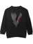Vikingler Logo Vikings Dizi Film Baskılı Çocuk Sweatshirt Siyah Sweat 1