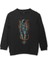 Uzayda Elleri Cebinde Astronot Cosmos Space Nasa Baskılı Çocuk Sweatshirt Siyah Sweat 1