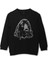 Spanyel Köpeği Spaniel Dog Baskılı Çocuk Sweatshirt Siyah Sweat 1