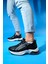 Oude Siyah Kadın Fermuarlı Kalın Taban Spor Sneakers 1