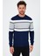Bisiklet Yaka Renk Bloklu Regular Fit Kazak (E24-EZE-15) 2