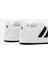 Kadın Beyaz Siyah Termo Taban Yanı Şeritli Bağcıklı Spor Ayakkabı 5