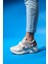 Berge Bej Rose Kadın Cırtlı Dolgu Taban Spor Sneakers 7