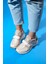 Berge Bej Rose Kadın Cırtlı Dolgu Taban Spor Sneakers 9