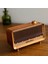 Bluetooth Coverzone Yeni Nesil Retro Radyo Görünümlü Speaker USB Tf Aux Bluetooth Müzik Kutusu Retro Teleskopik Anten Type-C Şarj Edilebilir Kahverengi B3 1