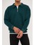 Ghassy Co. Erkek Polo Yaka Oversize Yarım Fermuarlı Sweatshirt 3