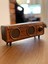 Coverzone Yeni Nesil Retro Radyo Görünümlü Speaker USB Tf Aux Bluetooth Müzik Kutusu Retro Teleskopik Anten Type-C Şarj Edilebilir Kahverengi B15 4