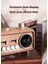 Coverzone Yeni Nesil Retro Radyo Görünümlü Speaker USB Tf Aux Bluetooth Müzik Kutusu Retro Teleskopik Anten Type-C Şarj Edilebilir Kahverengi S32 4