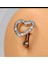 Piercing Work Shop Zirkon Taşlı Cerrahi Çelik Bar 316L Kalpli Göbek Piercing 1