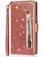 Samsung Galaxy S23 Glitter Cüzdan Kılıf Bilek Kayışı Için Fermuarlı Cebi Durumda (Yurt Dışından) 3