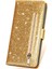 IPhone 13 Için Fermuar Cep Durumda Pro Max Pu Deri Glitter Cüzdan Kılıf (Yurt Dışından) 4
