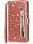 IPhone 14 Için Fermuar Cep Durumda Pro Max Kart Tutucu Pu Deri Glitter (Yurt Dışından) 2