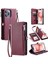Crossbody Durumda IPhone 13 Pro Fermuar Faturaları Yuvası Durumda Cüzdan Rfıd 9 (Yurt Dışından) 1