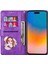 IPhone 15 Için Fermuar Cep Durumda Artı Glitter Cüzdan Kılıf Manyetik Pu (Yurt Dışından) 5