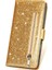 IPhone 16 Için Fermuar Cep Durumda Pro Max Pu Deri Glitter Cüzdan Kılıf (Yurt Dışından) 2
