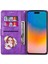 IPhone 15 Pro Pu Deri Manyetik Kapatma Glitter Için Fermuarlı Cebi Durumda (Yurt Dışından) 5