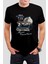 Araba Baskılı Siyah Tişört C891 1