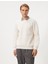 Basic Sweatshirt Polo Yaka Etiket Baskı Detaylı Ribanalı Şardonlu 3