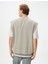 Oversize Sweatshirt V Yaka Kısa Kollu 4